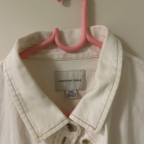 American Eagle White Button Down (size L) - Picture 3 of 7